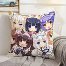 Axyaa Kawaii Cushion Cover 45 × 45: Decorative Pillowcase for Home, Car, Bed - 50x50 Size