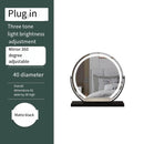Axyaa Light-Up Vanity Mirror with Smart Touch Control, 3 Colors, 360° Rotation