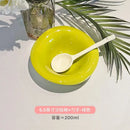Axyaa Wave Shaped Salad Bowl Saucer, Cream Color, Dishwasher Safe
