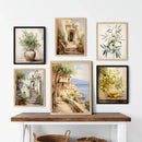 Mediterranean Lemon Olive Tree Canvas Prints by Axyaa - Kitchen Wall Art Collection