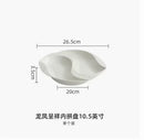 Axyaa Ceramic Sashimi Plate Set - Elegant High-grade Dish Platter
