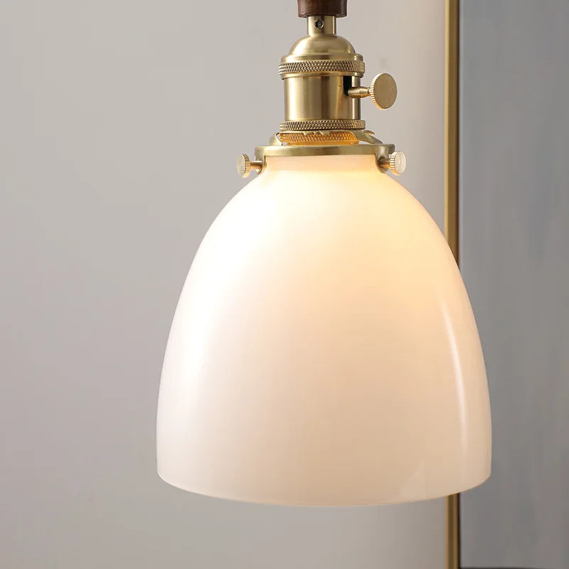 Axyaa Modern LED Pendant Light Glass Copper Nordic Hanging Lamp
