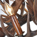 Axyaa Deer Horn Chandelier for Retro Living Room Decor