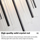 Axyaa Nordic Crystal LED Wall Lamp - Stainless Steel Decor for Home, Study, Bedroom