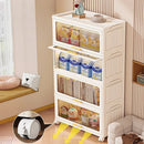 Axyaa Foldable Flip-Top Storage Cabinet: 3-6 Tier Kitchen/Bathroom/Living Room Organizer