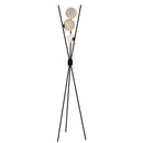 Axyaa Nordic Moon Floor Lamp - Modern Minimalist Three-legged Design, Ideal for Bedroom and Living Room