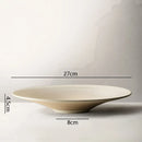 Axyaa High Foot Ceramic Dinner Plate Set - Premium Tableware for Dining & Entertaining