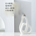Axyaa Small Mouth Ceramic Vase for Desktop Flowers Arrangement