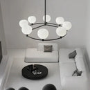 Axyaa Nordic Black Glass Ball Pendant Light for Home Decor and Lighting