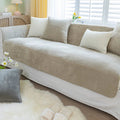 Axyaa Plush Sofa Cushion: Soft Crystal Velvet Cover for Furniture Protection