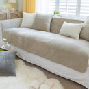 Axyaa Plush Sofa Cushion: Soft Crystal Velvet Cover for Furniture Protection