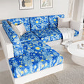 Axyaa Stretch Sofa Cover Slipcover Protector with Elastic Bottom