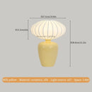 Axyaa Kids Ceramic Desk Lamp Vintage Silk Table Light for Bedroom Study