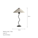 Axyaa Pleated Fabric LED Floor Lamp for Modern Living Room Decor