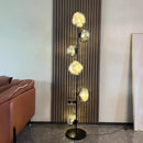 Modern Nordic Glass LED Floor Lamp by Axyaa - Elegant Lighting for Living Room and Bedroom