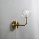 Axya Nordic Glass Ball Wall Lamp - Creative Retro Metal Bend Light
