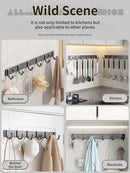 Axyaa Wall Hanging Clothes Hanger Coat Hook Organizer Storage Kitchen Accessory