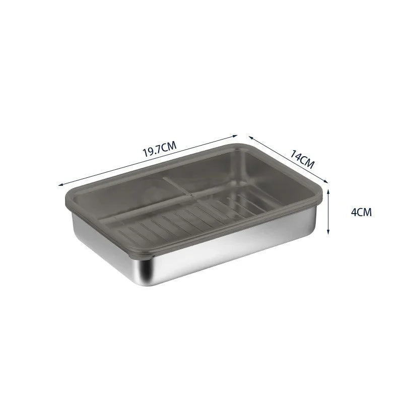 Axyaa Stainless Steel Food Preservation Container for Kitchen Refrigerator Storage