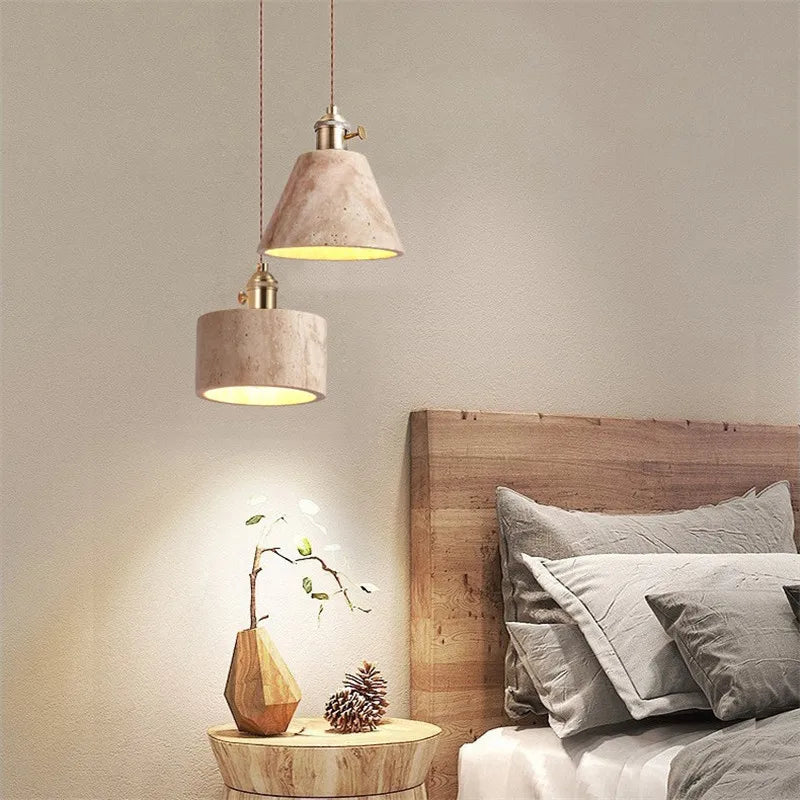 Axyaa Nordic LED Pendant Light Copper Socket for Bedroom Living Room