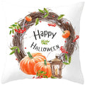 Axyaa Halloween Pumpkin Cushion Cover 18x18 - Farmhouse Throw Pillow for Home Decor