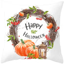 Axyaa Halloween Pumpkin Cushion Cover 18x18 - Farmhouse Throw Pillow for Home Decor
