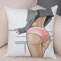 Axyaa Cartoon Lady Chest Decorative Pillowcase - Fashion Girl Design