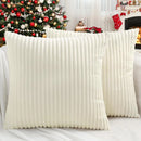 Axyaa Soft Solid Color Flannel Pillowcases - Set of 2