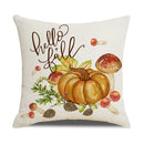 Axyaa Thanksgiving Pumpkin Maple Leaf Pillow Cover