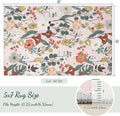 Axyaa Retro Floral Print Soft Living Room Carpet - Nordic Style Bedside Rug