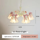 Axyaa Pink Bow Eye Protection Ceiling Pendant Lamp