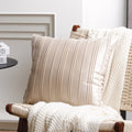 Axyaa Velvet Striped Cushion Cover | Stylish Home Decoration Pillow Cover