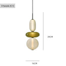 Axyaa Glass Pendant Light: Modern Nordic Luminaire for Home Decor