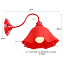 Axyaa Vintage Loft LED Wall Lamp Red Clear Glass Stair Light Fixtures