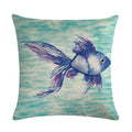 Axyaa Cartoon Sea Pattern Cushion Cover 45*45cm Living Room Sofa Decor Pillowcase