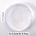 Axyaa Gold Rim Glass Saucer Plates for Tea Coffee Cup - Set of 1