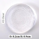 Axyaa Gold Rim Glass Saucer Plates for Tea Coffee Cup - Set of 1