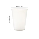 Axyaa White Plastic Reusable Cups Set for Home Kitchen Dining Camping
