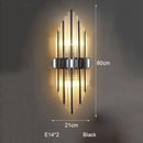 Axyaa Crystal Wall Lamp: Elegant Lighting for Study Bedroom Living Room
