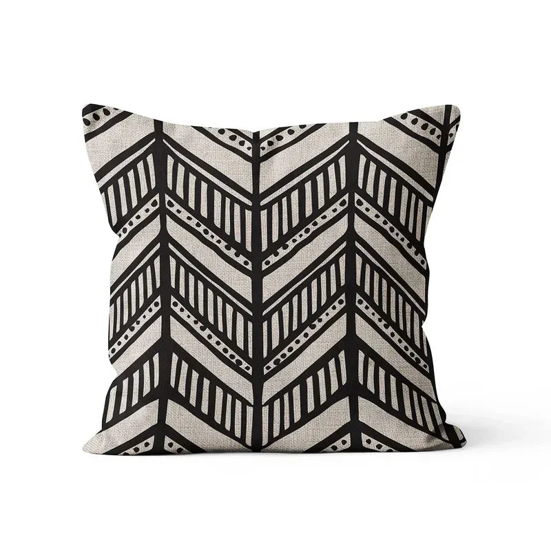 Axyaa Boho Ethnic Pillow Case 45x45cm Abstract Sofa Cover