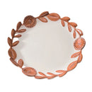 Axyaa Retro Flower Vine Ceramic Plate: High-end Steak Plate for Home & Restaurant