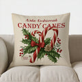 Santa Snowflakes Christmas Pillow Cover by Axyaa - Charming Home Decor for Sofa, Bedroom, Car
