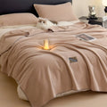 Axyaa Plush Flannel Queen Size Blanket for Sofa Bed All-Season Warmth