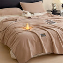 Axyaa Plush Flannel Queen Size Blanket for Sofa Bed All-Season Warmth