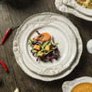 Axyaa Vintage Ceramic Double Ear Salad Bowl for Restaurant and Home