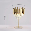 Modern Crystal Floor LED Lamp for Bedroom and Living Room Decor by Axyaa