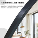Oval Black Aluminum Frame Mirror by Axyaa for Sink, Entryways, Bedrooms