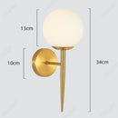 Axyaa LED Glass Wall Lampshade for Bedroom Living Room Home Decoration.