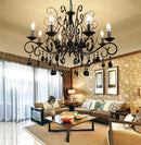 Axyaa LED Chandelier with Glass Crystal for Living Room