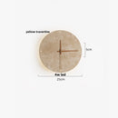 Axyaa Round Wood LED Wall Lights Balcony Hallway Staircase Sconce - Wabi Sabi Yellow Stone Wall Lamp
