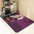 Axyaa Pumpkin Printing Silicone Coasters for Halloween Style Kitchen Décor